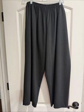 eskandar Black Relaxed Elastic-Waist Trousers